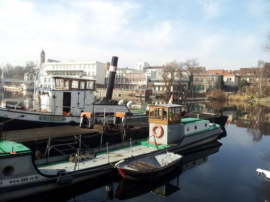 Historischer Hafen in Brandenburg an der Havel.